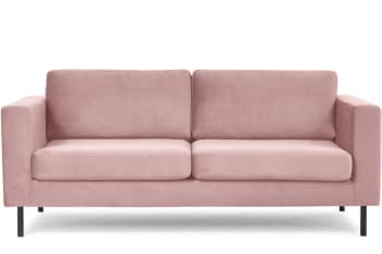 TOZZI - Klassisches Sofa aus Schaumstoff und Holz, Metall, Rosa