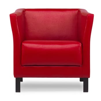 ESPECTO - Moderner Sessel aus Kunstleder, Rot