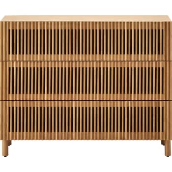 Umea - Commode 3 tiroirs en bois 100 cm