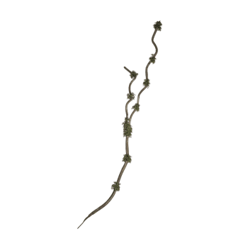 Branche avec mousse artificielle verte et marron H195