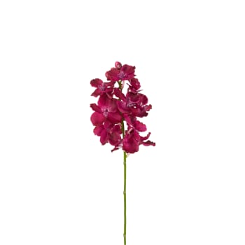 Vanda - Tige d'orchidée artificielle fuchsia H54