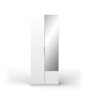 Ghost - Armoire 2 portes et miroir - L79,4 cm