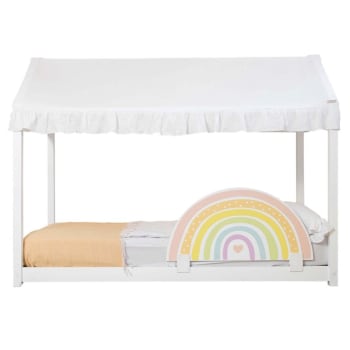 Tetto per il letto Montessori cotone bianco 40x200,5x100cm