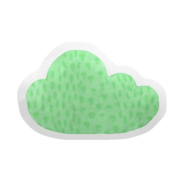 Raindrops - Cuscino di nuvole cotone verde 30x40cm