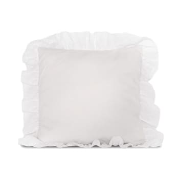 Dolce - Funda de cojín algodón blanco 40x40cm