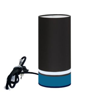 LUMIO - Lampe à poser couleur noir et bleu Ø 15cm x H45cm