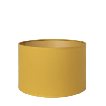 SOLEIL - Abat-jour en lin jaune Ø 35cm Hauteur 25cm