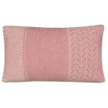 UPTOWN - Cuscino in lana rosa 35x60