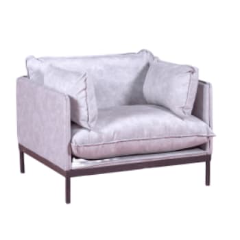 Skyline - 1-Sitzer-Sofa mit Polyesterbezug, grau