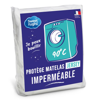 Protège matelas imperméable lavable à 90°C 140x190cm
