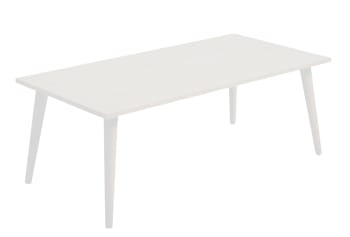 ARA - Mesa de Centro Fija Color Blanco. Medidas: 100 x 50 cm.