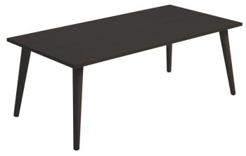 ARA - Mesa de Centro Fija Color Negro. Medidas: 100 x 50 cm.