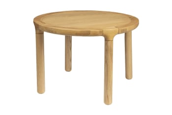 Storm - Table basse en bois beige D40