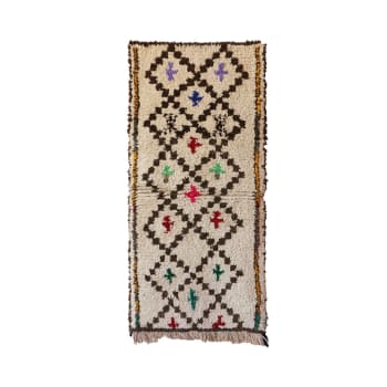 Berbere - Tapis Berbere marocain pure laine 77 x 150 cm