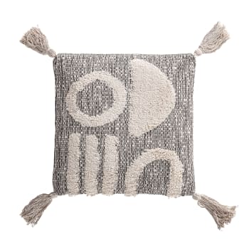 Federa Cuscino 20x60 Cm In Cotone Popeline Bianco Con Chiusura A Stringa - Sfoderabile E Lavabile - 5