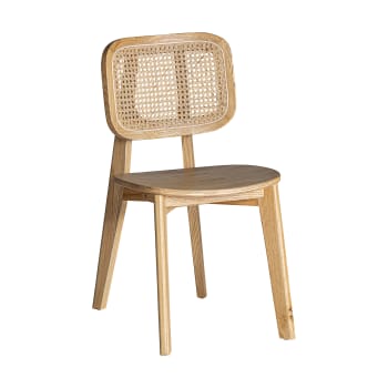 Chaise en Bois D´Orme Marron, 42x57x80 cm