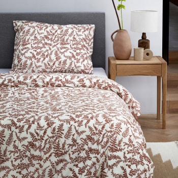 Bettbezug aus Baumwolle 155 x 220cm, braun