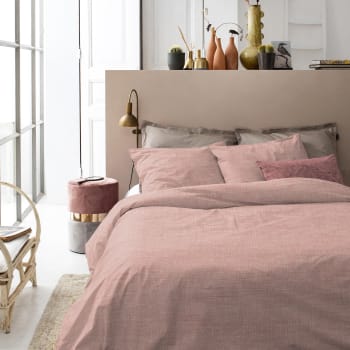 Bettbezug aus Baumwolle 200 x 200 cm, rosa