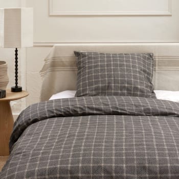 Bettbezug aus Baumwolle 155 x 220 cm, schwarz