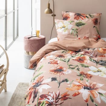 Bettbezug aus Baumwolle 155 x 220 cm, rosa