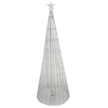 ARTICOLI NATALIZI - Albero a cono con led da esterno, Luce Calda e Fredda, h 300 cm