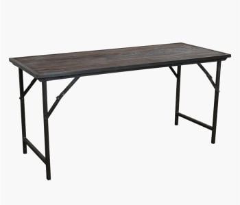 Vintage - Table pliante marron