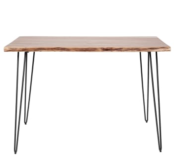 Kitchen - Table haute en bois d'Acacia L130
