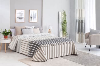 Colcha Bouti Doble King Size Impreso Algodón Acolchada Edredón Juegos De Fundas De Cama Cubrecamas 3 Piezas Sets,Blue-230x250cm+50x70cm