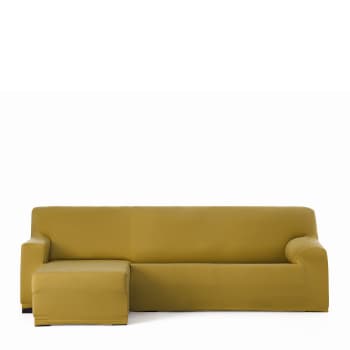 Eysa F3431917D Housse De Chaise Longue Chenille Marron - 29x9x37 Cm - Extensible - Lavable 30°C - Fabrication Espagnole