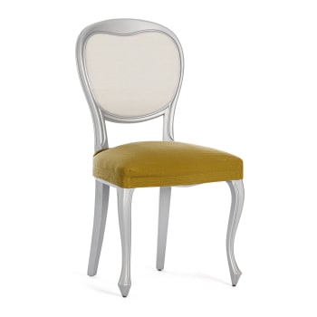 EYSA - Pack 2 housses de chaise extensible moutarde 40 - 50 cm