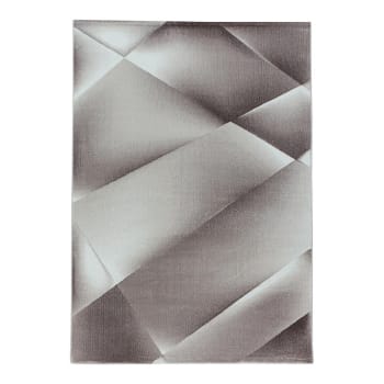 Fauvette - Tapis  design en polypropylène marron 80x150