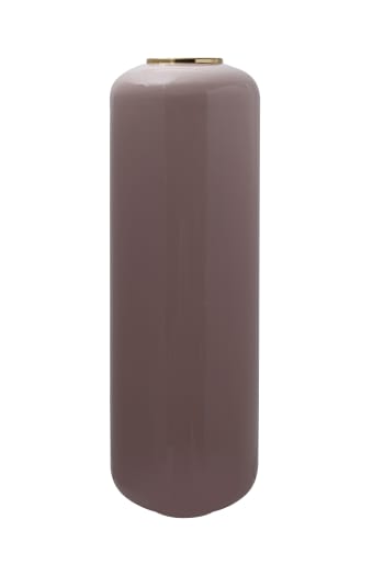SALUNI - Vase aus Metall 91cm, Altrosa