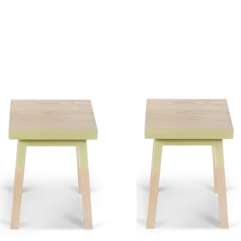 Tabourets Fr Ne Massif Assise Cm Egee Maisons Du Monde