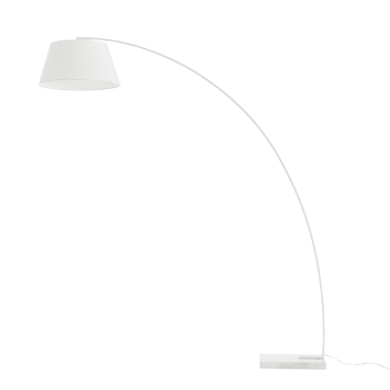 Arch - Lámpara de pie porcelánico - metal blanco 210 cm x 195 cm