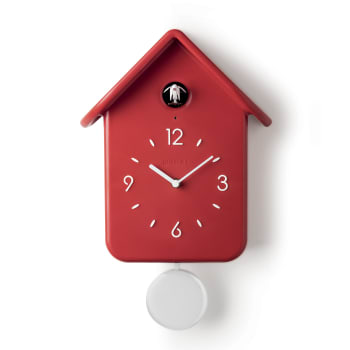 HOME - Horloge à coucou rouge avec pendule amovible
