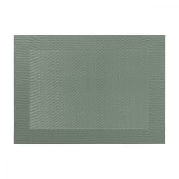 TUVIRIS mantel individual, verde grisáceo/con motivos plástico, 37