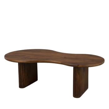 Tilon - Table basse en bois 110x60cm bois foncé