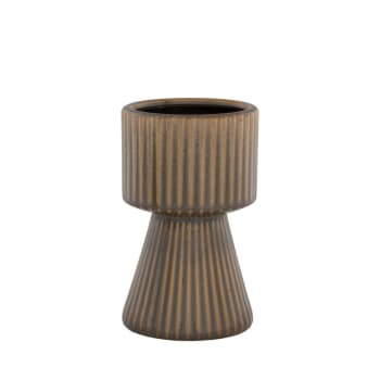 Merida - Cache-pot en céramique D12cm marron
