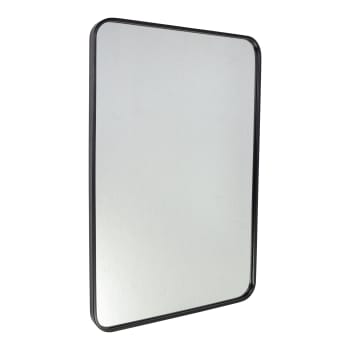 Großer Spiegel in Fensteroptik aus Metall, schwarz 71x180 OSCAR