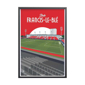 FOOTBALL - Affiche Foot - BREST Stade Francis-Le Blé   40 x 60 cm