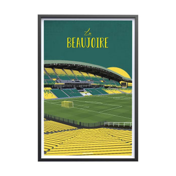 FOOTBALL - Affiche Foot - FC Nantes - Stade de la Beaujoire 30x40 cm