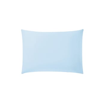 Vexin - Taie d'oreiller sans volant coton azur 40x60 cm