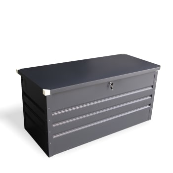 Caseo - Aufbewahrungsbox aus Stahl, grau