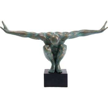 Athlet - Statuette homme en polyrésine bronze 100x64