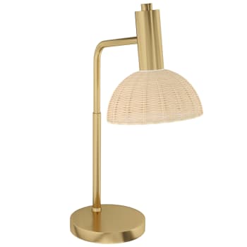 Tischlampe mit E14 Sockel, H: 51 cm, bronze