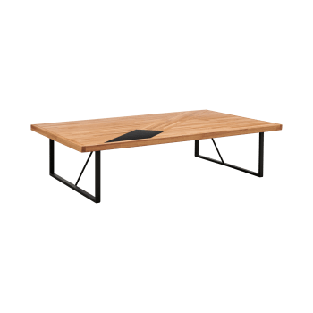 Celia - Table basse en bois et en métal