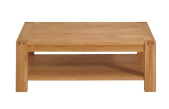 Luminescence - Table basse en bois naturelle finition chêne huilé