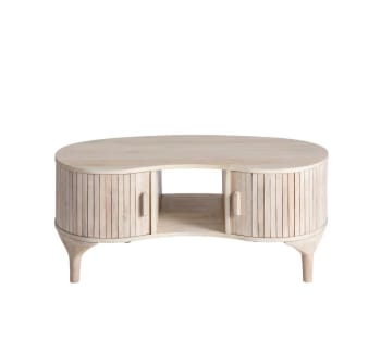 Macha - Table basse en bois marron 100 cm