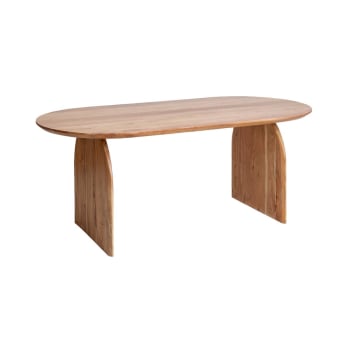 Table à manger en bois marron 200 cm