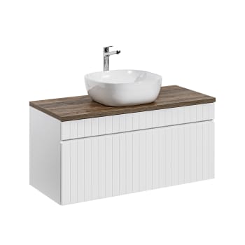 Melody Jane Arredo Bagno In Scala 1:12 Per Casa Delle Bambole - Moderno Mobile Lavabo Con Specchio, Colore Nero E Bianco. Realizzato In Legno, Dimensioni: Larghezza 123 Mm, Profondità 45 Mm, Altezza 152 Mm. Perfetto Per Collezionisti Adulti. - 5